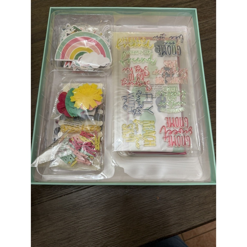 Diamond Press Slimline Card Kit Complete Cards Envelopes Stamps Die